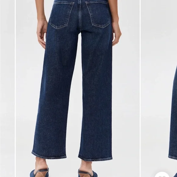AGOLDE Ren: High Rise Wide Leg Jeans in Echo. Size 29 EUC